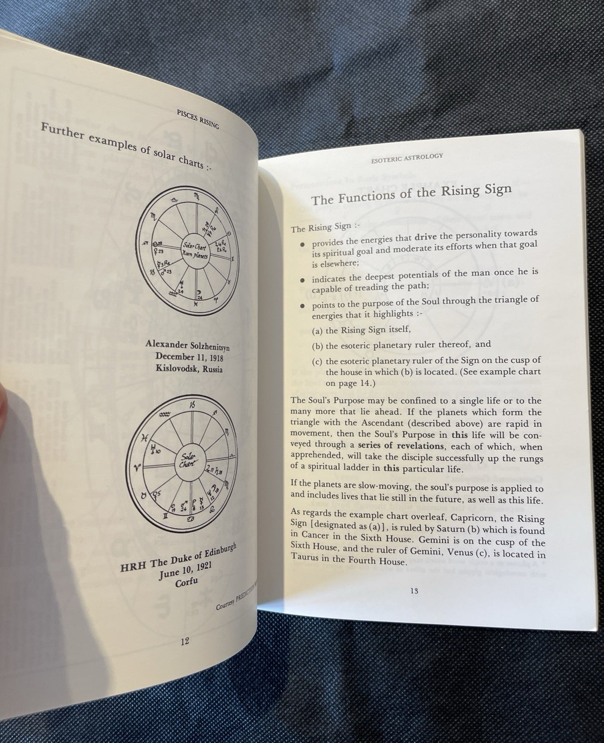 Pisces Rising (In Detail) by Dr. Douglas M. Baker Astrology PB 1981 Illus