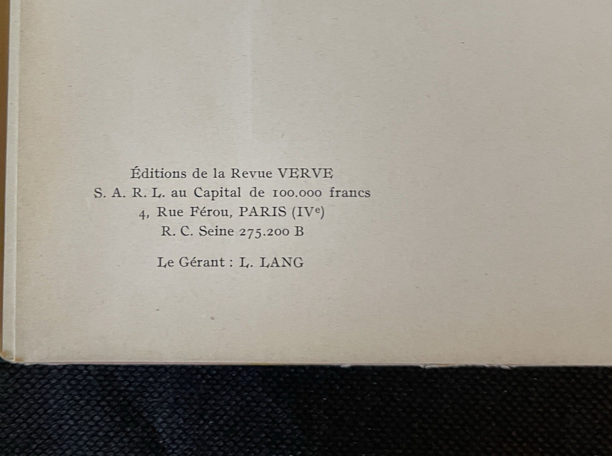 VERVE Vol. V No. 17–18 | Bonnard “Le Bouquet de Roses” | Hand-Decorated Cover