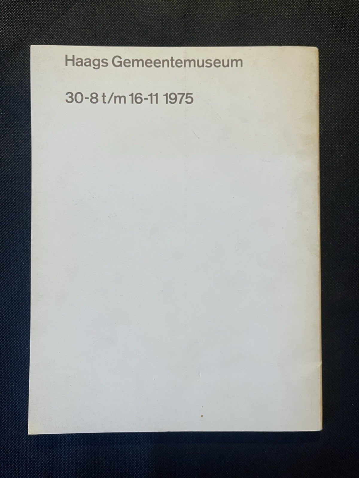 H.P. Berlage 1856–1934 – Nederlandse Architectuur (1975)  Museum Catalogue