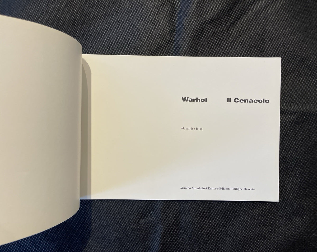 Warhol Il Cenacolo Andy Warhol Exhibition Catalog PB Italian Illustrated 1987