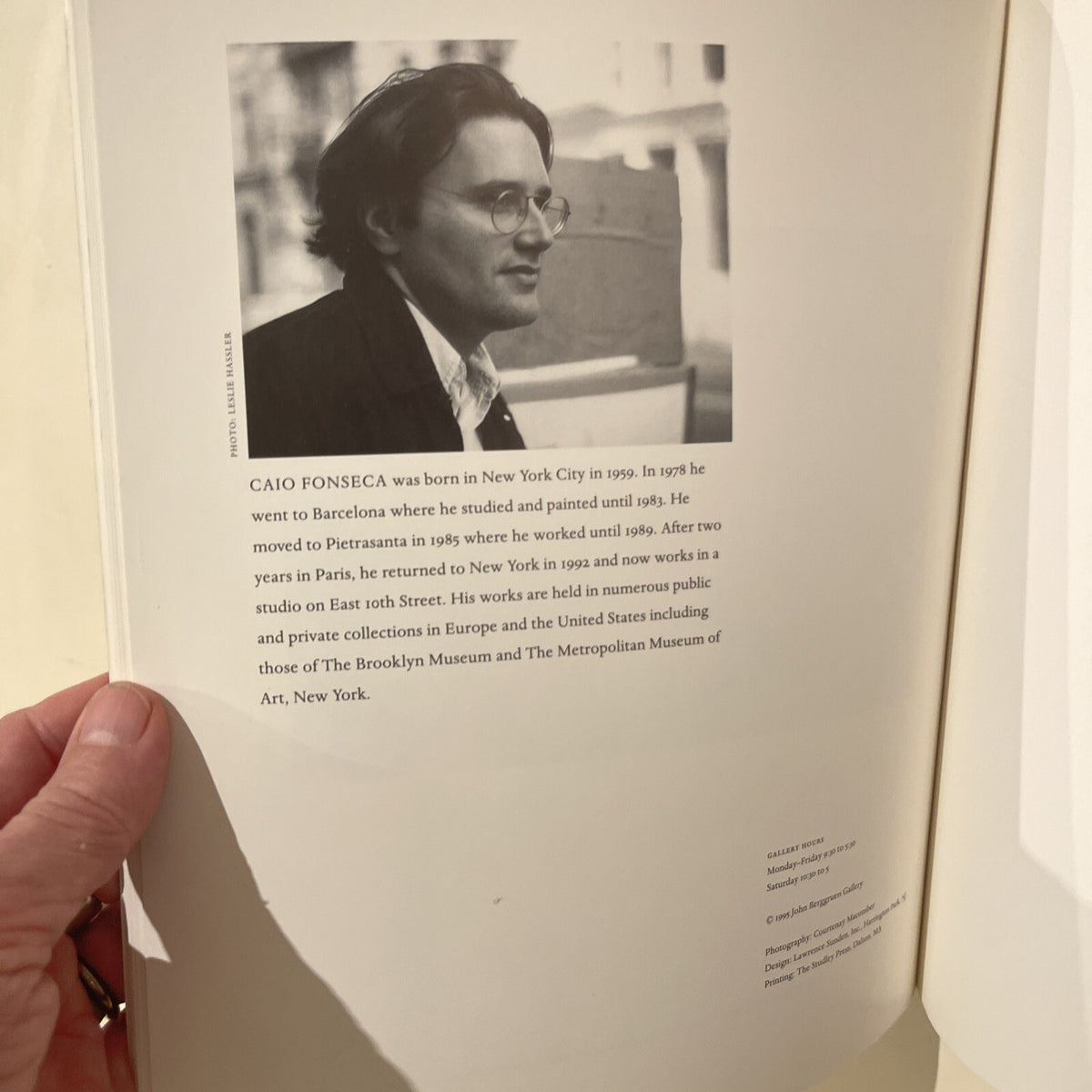 CAIO FONSECA: APRIL 6 - MAY 6, 1995. Published by John Berggruen Gallery