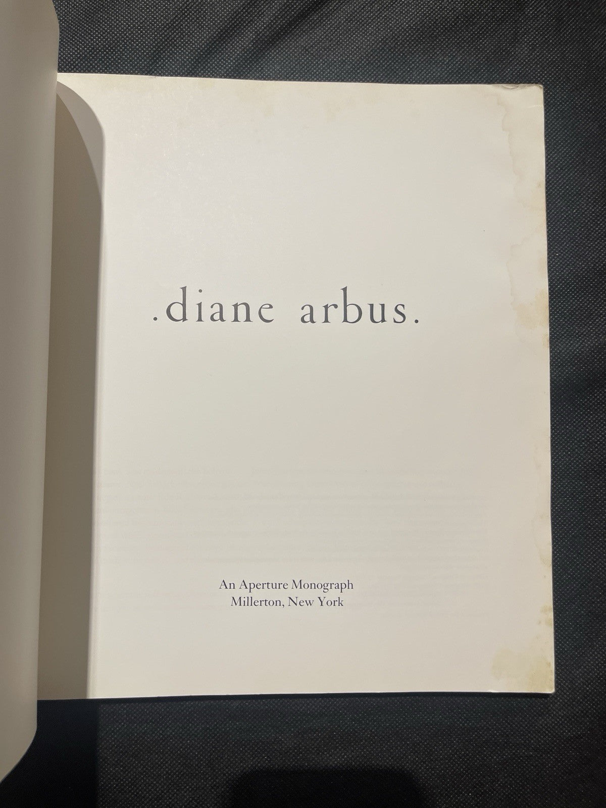 Diane Arbus Aperture Monograph (1972) | Black & White Documentary Portrait