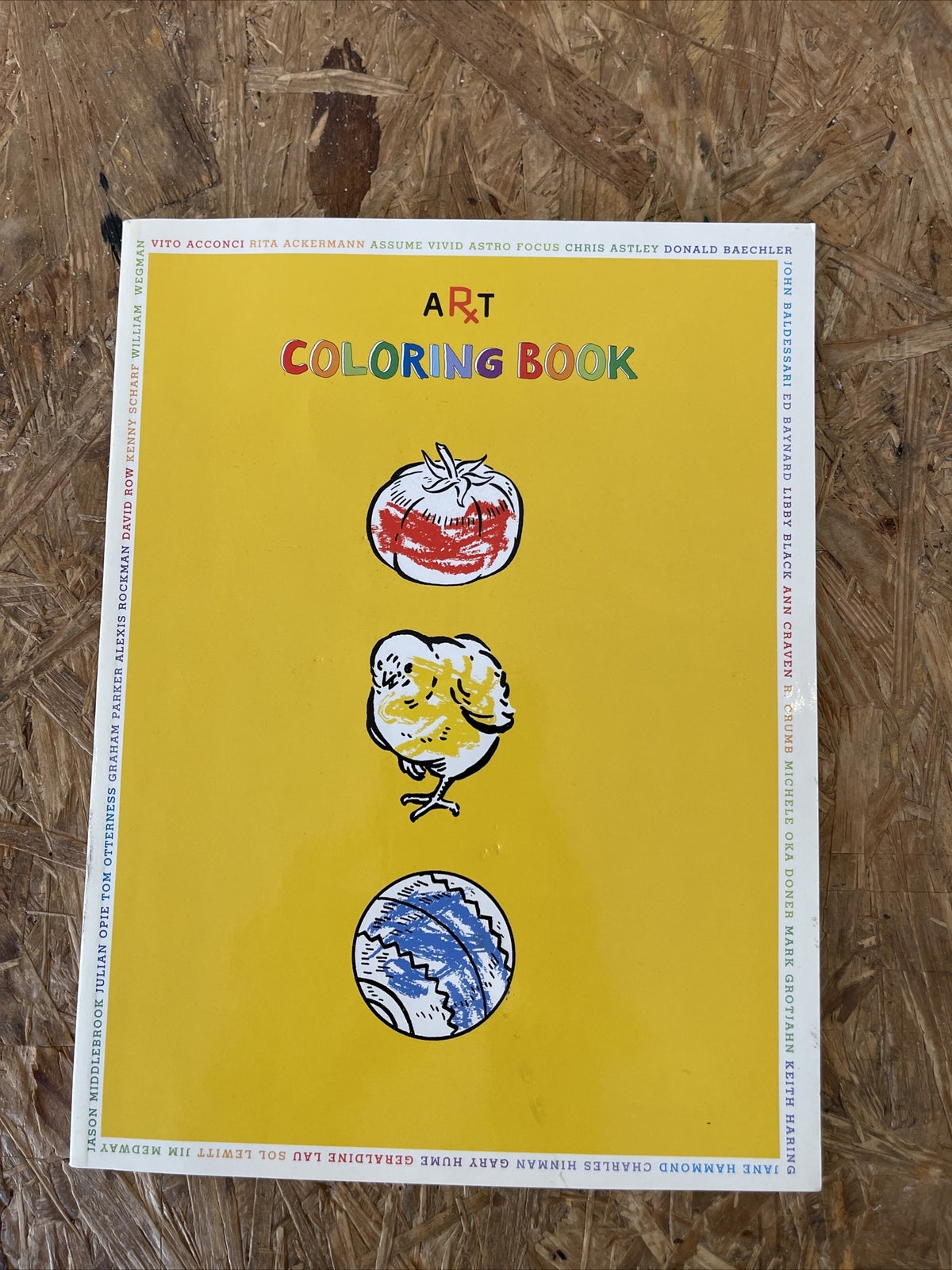 RX Art Coloring Book RARE ‘07 R.Crumb, Scharf, Opie, LeWitt, Gary Hume & More