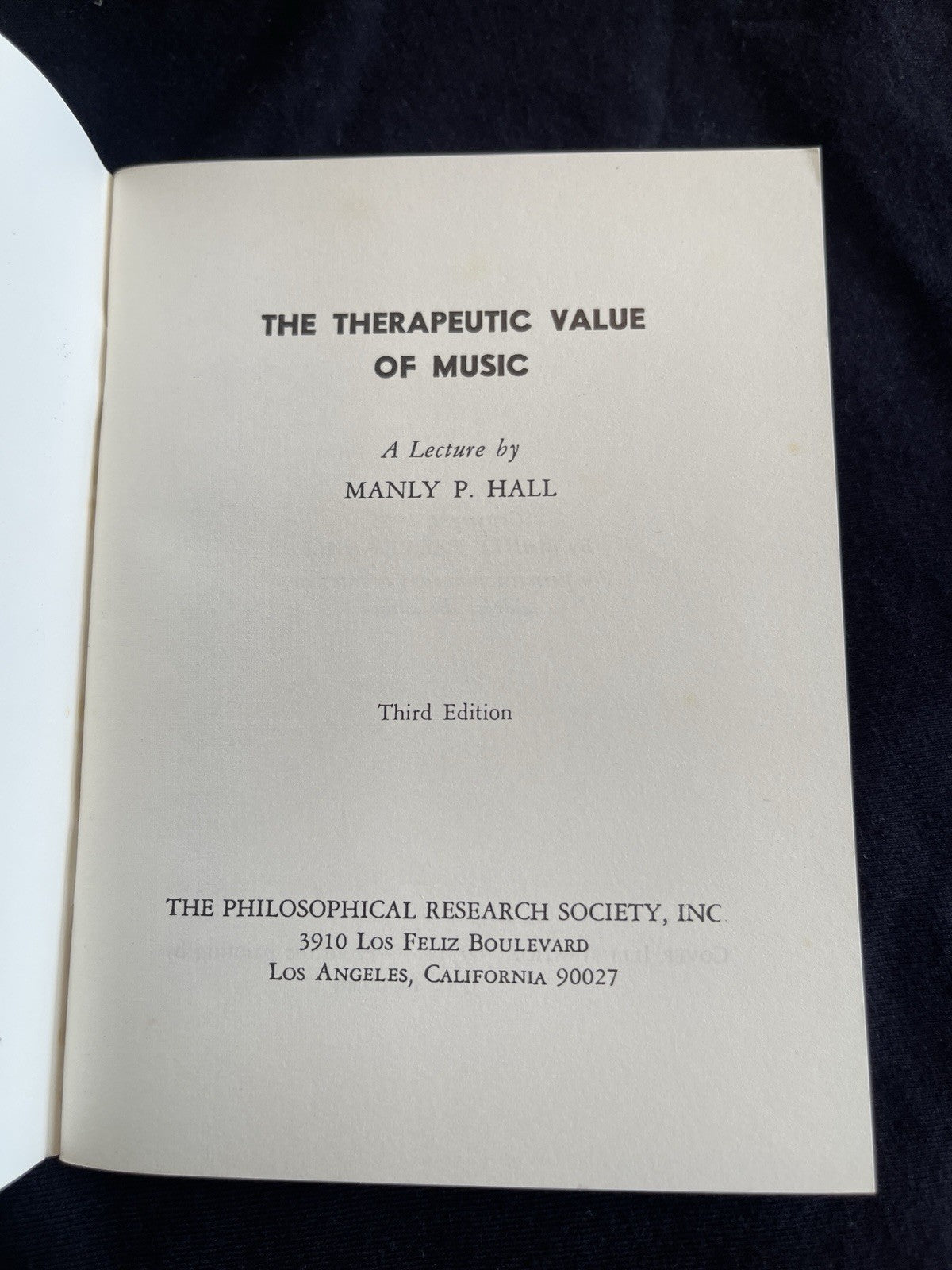 Manly P Hall Therapeutic Value of Music Esoteric Sound Healing PRS