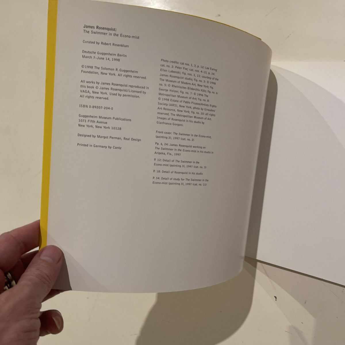 James Rosenquist The Summer In The Economy-mist Catalogue Deutsche Guggenheim 98
