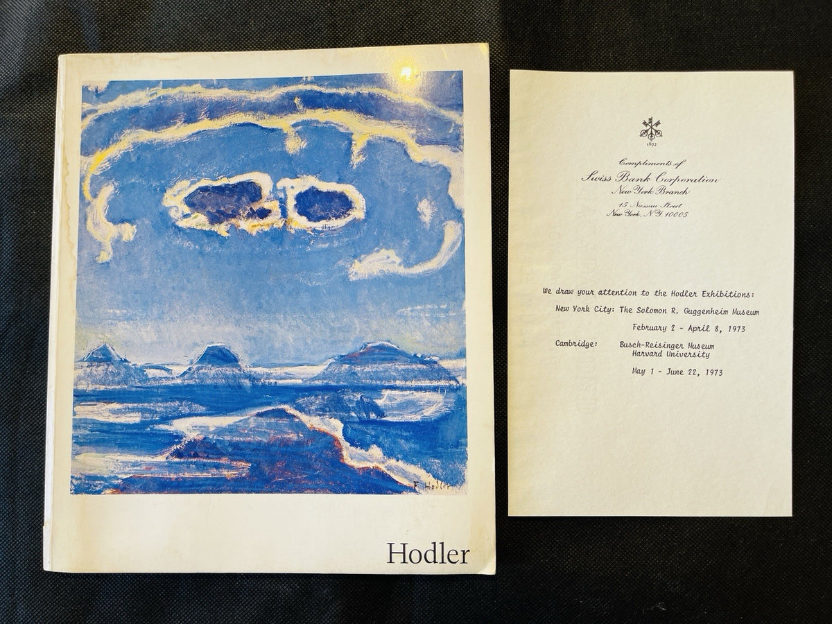Ferdinand Hodler 1972 Catalogue And Invitation l