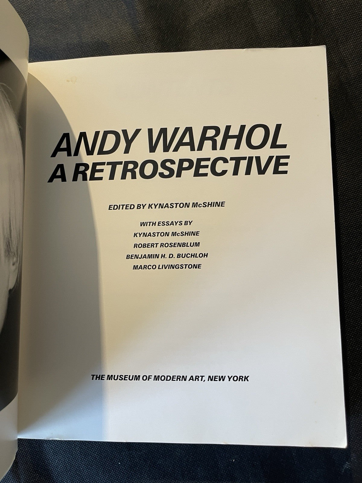 Andy Warhol A Retrospective 1989 Soft Cover Exhibition Book Museum Of Mod Art NY