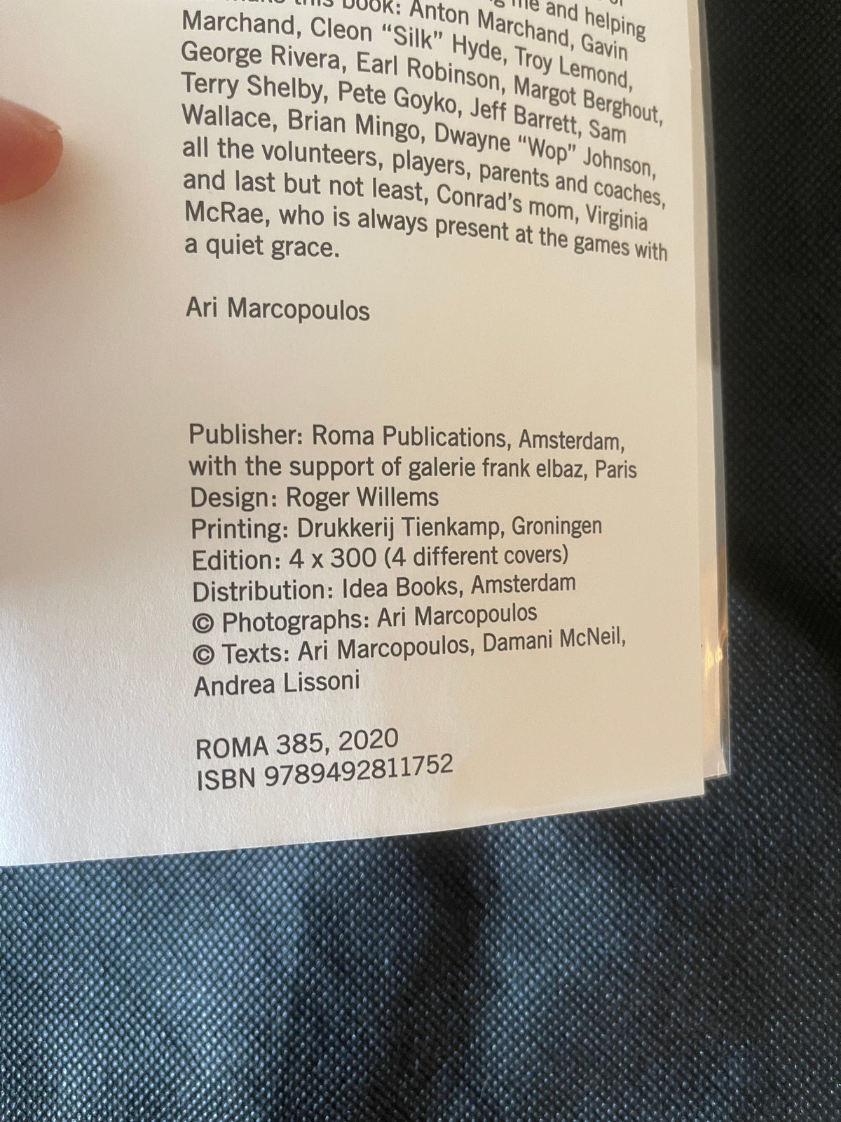 Conrad McRae Youth League by Ari Marcopoulos Signed lim Ed