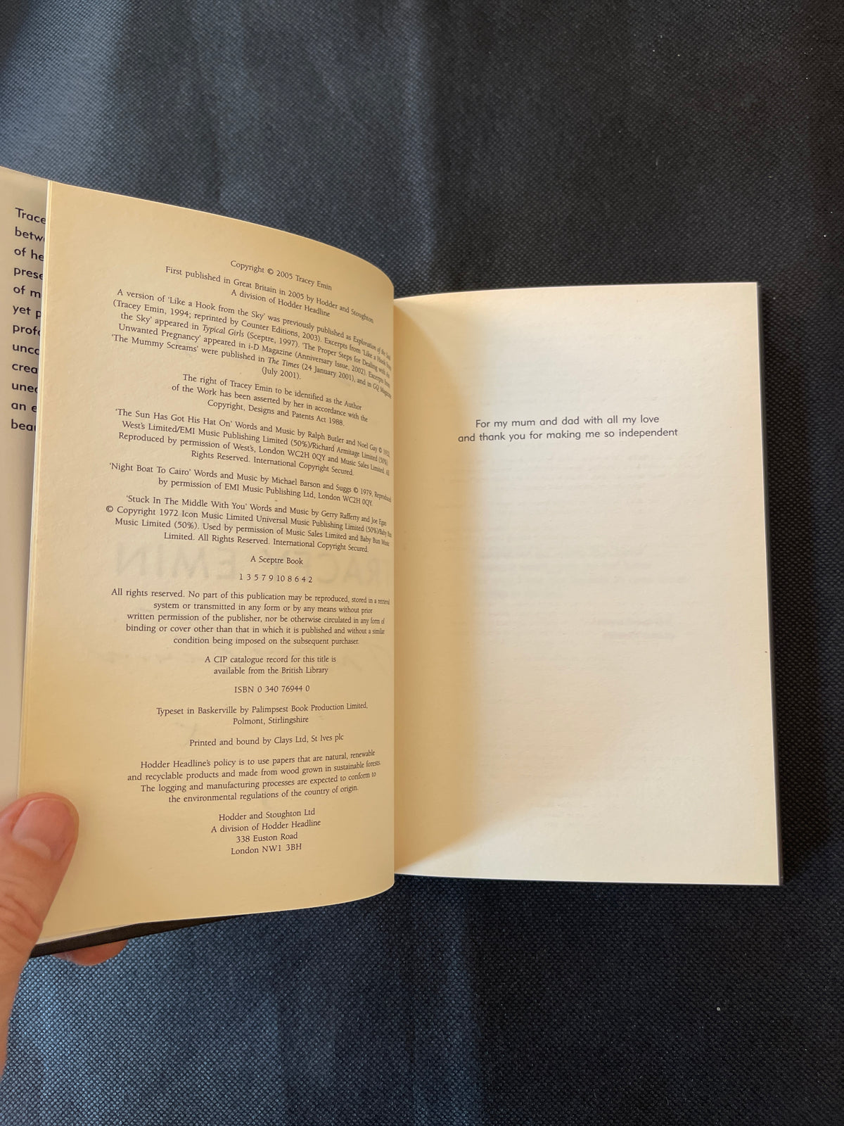 Tracey Emin


Strangeland (Hand signed, dated and inscribed by Tracey Emin), 2005