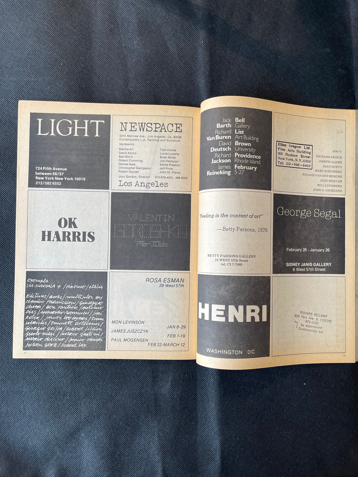 Art-Rite Magazine, Cover by Carl Andre, Issue No. 14, 1976-77