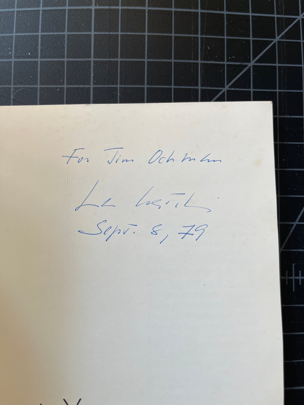 Leo Castelli: 20 Years Catalogue (1970) — Rare Signed 1st Ed.