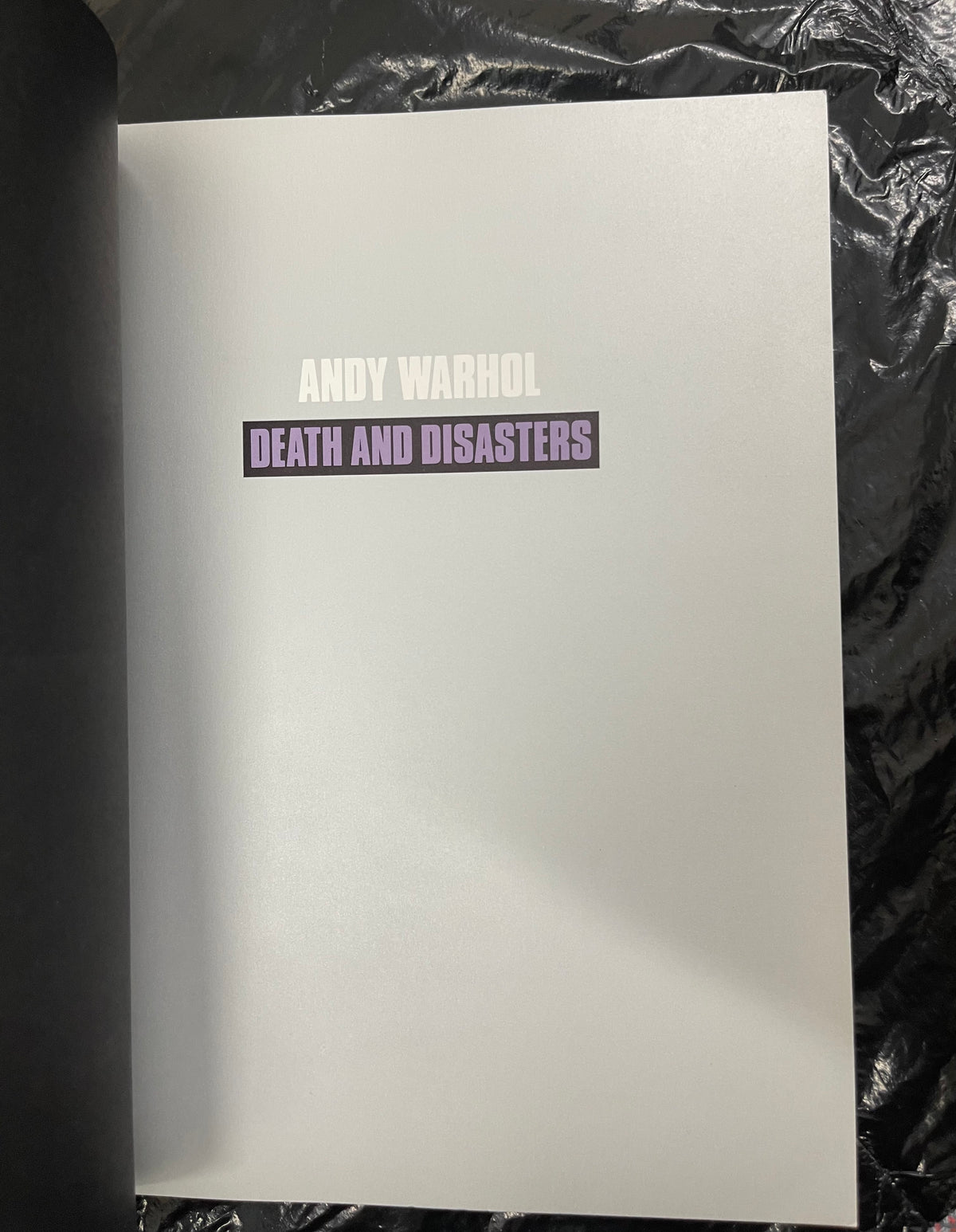 WARHOL, Andy
Andy Warhol: Death and Disasters. 1st Ed.

Houston: Menil Collection, 1988.