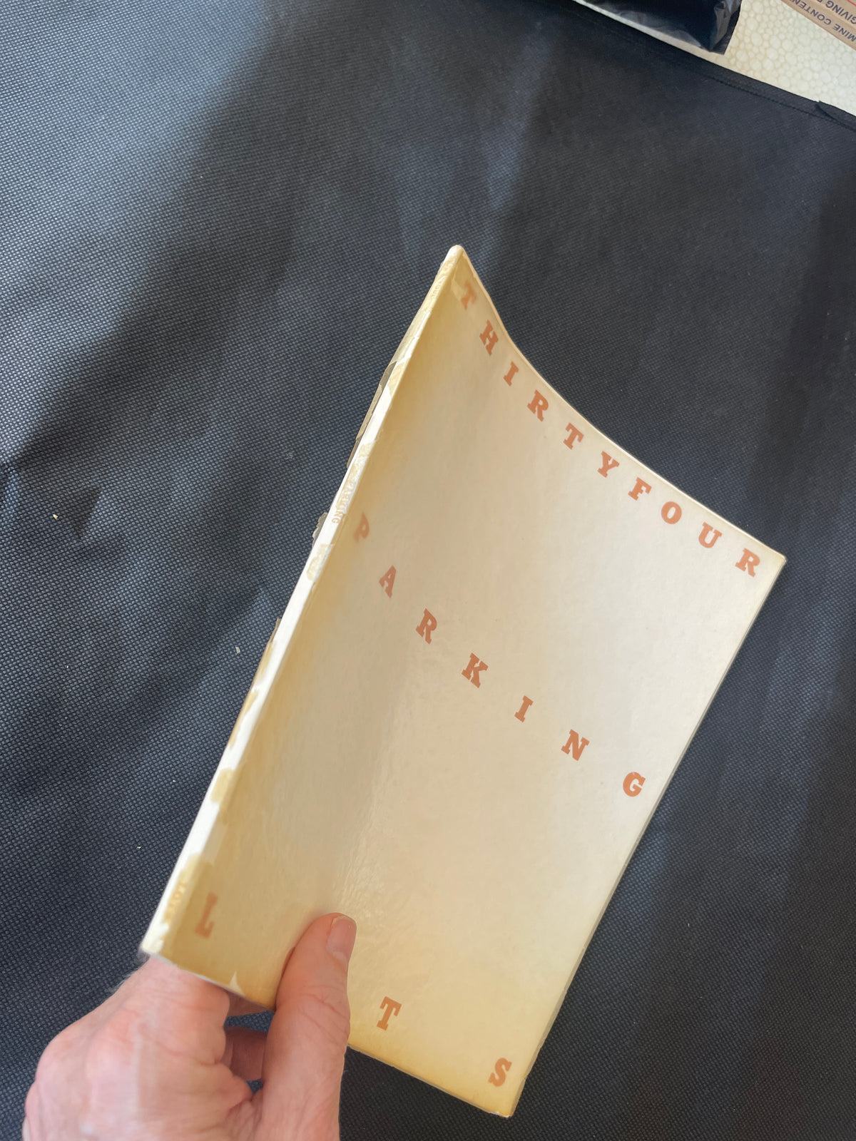 Ed Ruscha – Thirtyfour Parking Lots 1st Ed. 1st. print dj