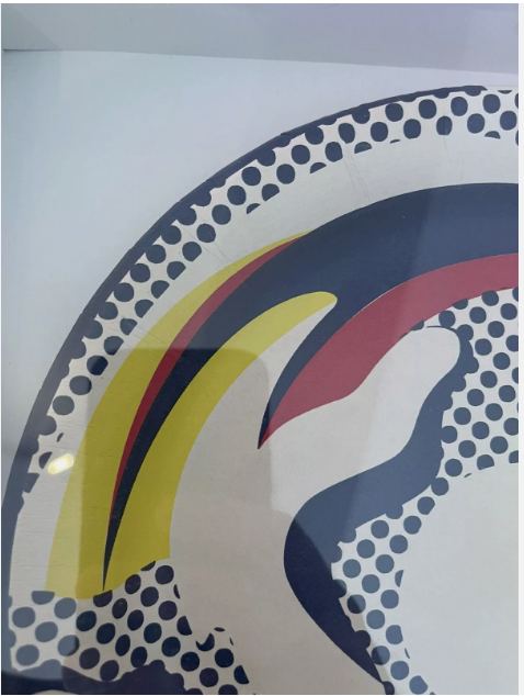 Roy Lichtenstein 1st ed. Paper Plate (1969 edition; framed) Excellent cond
