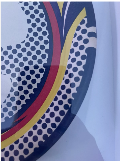 Roy Lichtenstein 1st ed. Paper Plate (1969 edition; framed) Excellent cond
