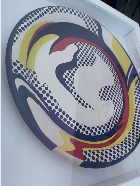 Roy Lichtenstein 1st ed. Paper Plate (1969 edition; framed) Excellent cond