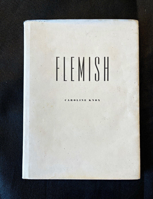 Caroline Knox Flemish Hardcover 2013 1st Ed Wave Books 033 Poetry