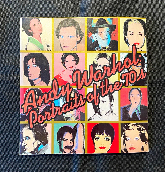 Andy Warhol: Portraits of the 70s Paperback 1st Ed 1979 Illustrated