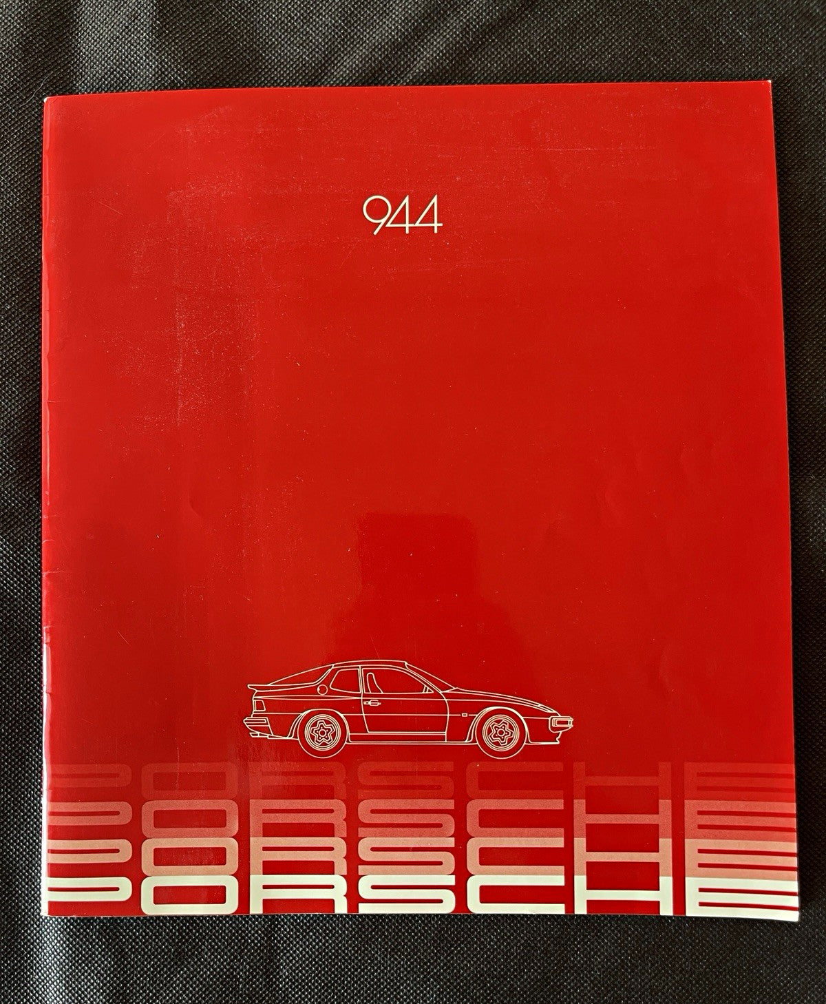 Porsche 944 1982 Original Red Sales Brochure, Printed in West Germany